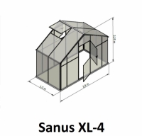 Sanus XL-4  (4.06 m²) 2.90 x 1.40 x 2.25m