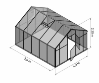 Sanus XL-10 (10,44m²) 2.90 x 3.60 x 2.25m