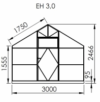 EcoSlider  EH 3m x 14.69m