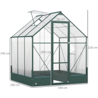 Tuinkas 4mm Polyplaten 190cm x 190cm x 220cm