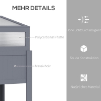 2-in1 Broei Kasje , Grijs, 120 x 54 x 112/122 cm