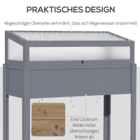 2-in1 Broei Kasje , Grijs, 120 x 54 x 112/122 cm