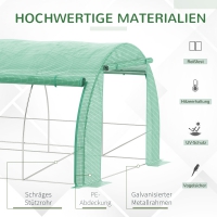 Tunnelkas 6 x 3 x 2 m zijwand oprolbaar