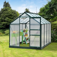 Kas met 4mm Polycarbonaat 190x 252 x 201 cm