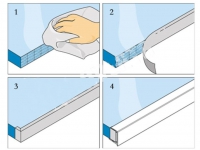 Bescherming Tape polycarbonaat platen 28mm