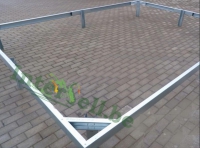 3x4m / 16m Stalen (gegalvaniseerde) fundering