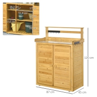 Werktafel met Onderkast 87L x 45B x 120H cm