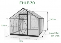 EcoSlider Roof EHL 3m x 15.3m