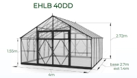 EcoSlider EHLB 4m x 2.7m 4mm mono