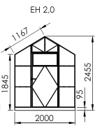 EcoSlider EHLB 2m x 2.7m Glas